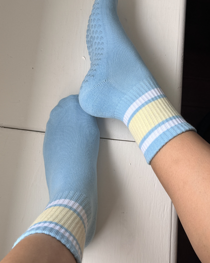 Coastal Stripe Grip Sock