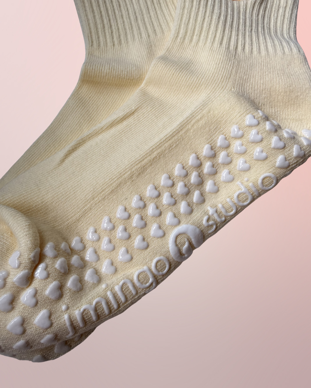 Yellow Hibiscus Grip Sock
