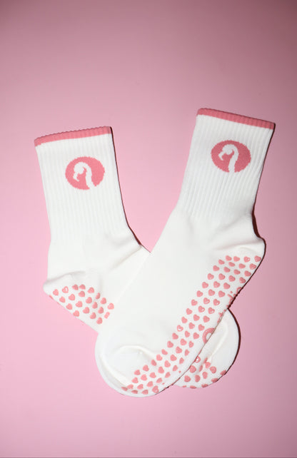 Flamingo Princess Grip Sock